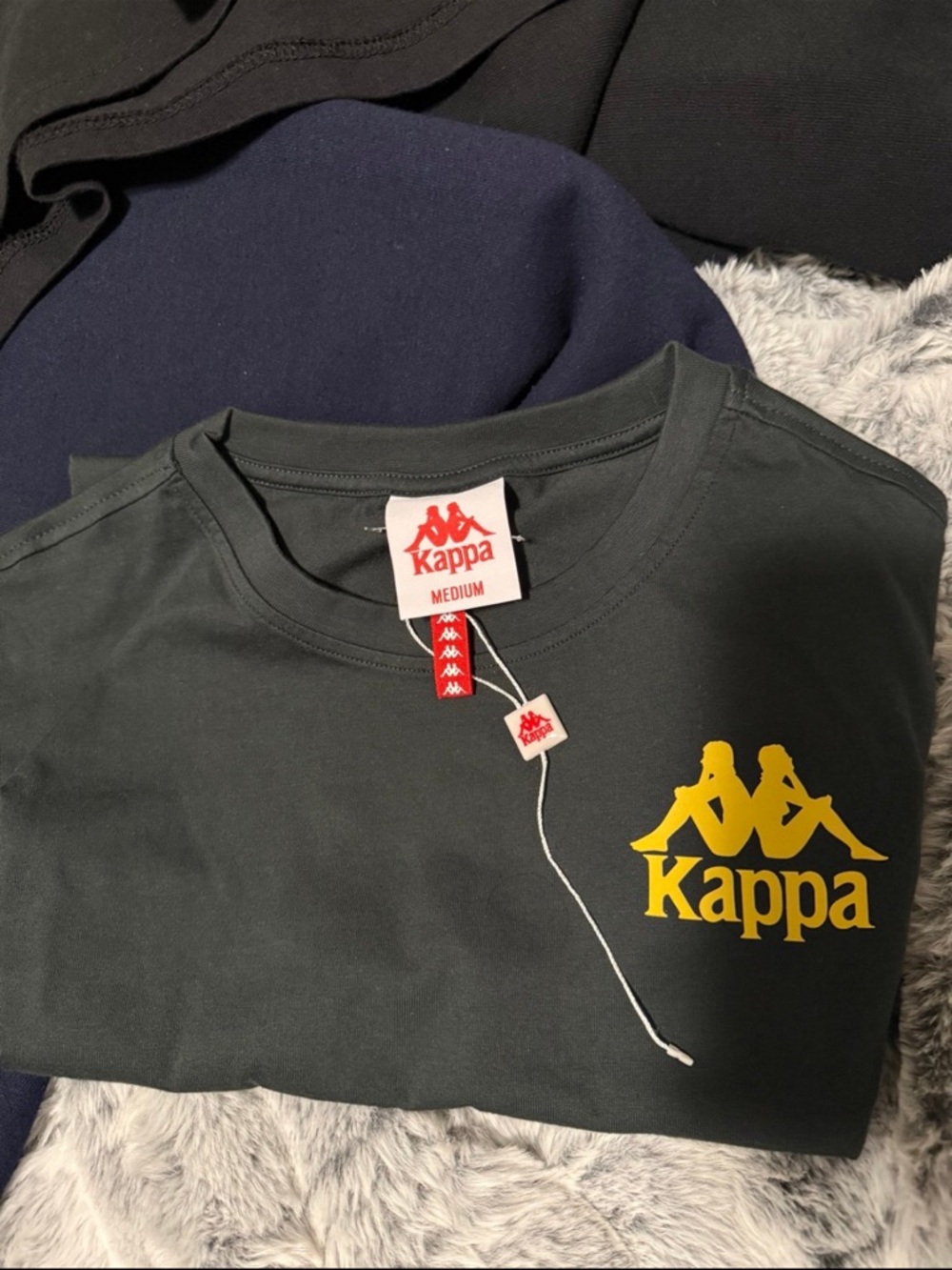 Kappa men’s green T-Shirt with Yellow Logo